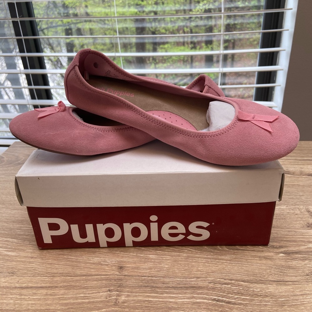 Hush Puppies New Suede Flats